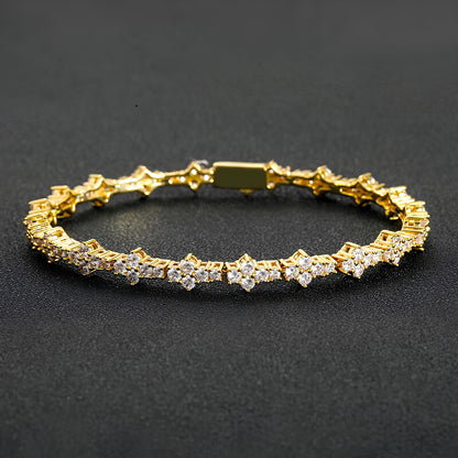 Zircon Inlaid Bracelet: A Touch of Style for Everyone