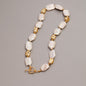 Baroque Pearl Gold Plated Necklace and Bracelet