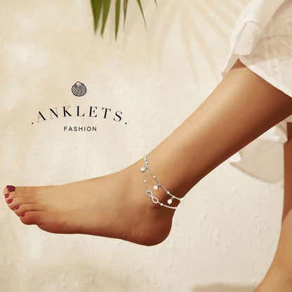Anklet Double-layer Pearls